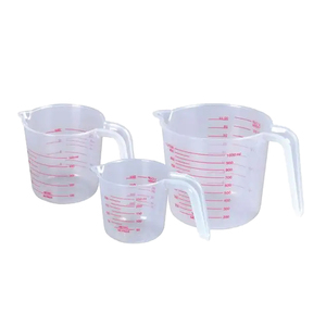 0.25L 0.5L 1L nhựa trong suốt đo cốc cốc cốc đo ly đặt - Product Image 6