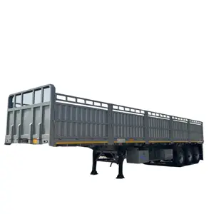 스타웨이 차량 3 차축 40FT 70 톤 60 톤 울타리화물 세미 트레일러 사이드 월 트럭 세미 트레일러 판매