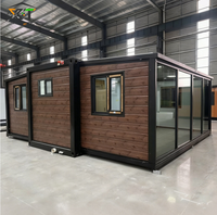 Mini Casas Prefabricadas Plegables, Casa Móvil Pequeña Expandible, Casa Contenedor Impermeable e Insonorizada de Rápida Construcción