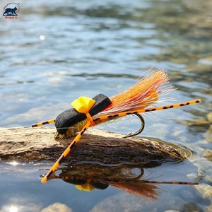 Leurre <span class=keywords><strong>de</strong></span> pêche à la <span class=keywords><strong>mouche</strong></span> sèche en mousse, type sauteuse # 10 leurres flottants UV Glow Hopper pour la pêche à la <span class=keywords><strong>mouche</strong></span> et la pêche au spinning UL, avec pattes réalistes en silicone, pour la pêche aux Panfish - Product Image 6