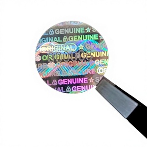 580 autocollants holographiques inviolables avec numéro de série unique, circulaires, pour l'agriculture, les supermarchés/épiceries (0,6 pouce) - Product Image 1