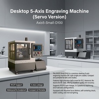 Fraiseuse verticale CNC 5 axes de bureau Axis5-Small-D100 RTCP à broche unique simultanée