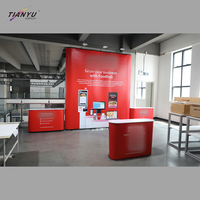 Étagère d'exposition de produits de beauté de qualité supérieure, écologique, en forme de A, pour boutique éphémère, stand publicitaire LED, stands d'exposition mobiles