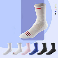 Logo personnalisé Hommes CoolMax Chaussettes de sport d'athlétisme à fond souple Chaussettes rembourrées pour athlètes