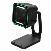 Lecteur de codes-barres 2D de bureau mains libres, détection automatique de codes QR POS, Plug & Play USB2.0/Type-C GT-8900A pour la vente au détail et les supermarchés