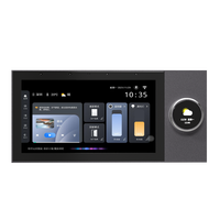 Anjielo - Panneau tactile intelligent en aluminium HD de 7 pouces - Contrôle central de la maison intelligente - Télécommande Zigbee - WiFi - Prise en charge de la connexion par téléphone mobile