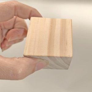 Wooden Cube Blocks Solid Wood <b>Building</b> Blocks For Children Diy Craft <b>Model</b> Making Materials 2 To 4 Years Unisex Construction Toy - Product Image 2
