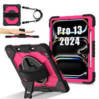 Étui robuste pour enfants avec support rotatif à 360° et bandoulière pour iPad Pro 13 M5 2025 M4 2024, porte-stylo OEM ODM