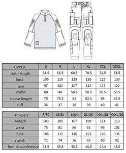 G3 הסוואה סט שלם סט סט חיצוני מדים טקטיים עמידים למים שרוולים ארוכים נושם חליפה טקטי יוניסקס צפרדע - Product Image 2