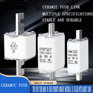 Fusible basse tension NT00/NT1/NT2, noyau fusible en céramique, fusible à lame 63A100A125A - Product Image 6