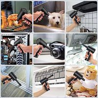 Pistol Tiup Udara Mini Nirkabel Elektrik 51000RPM Ramah Lingkungan Pembersih Anti-Debu untuk Keyboard Komputer dan Penggunaan Mobil