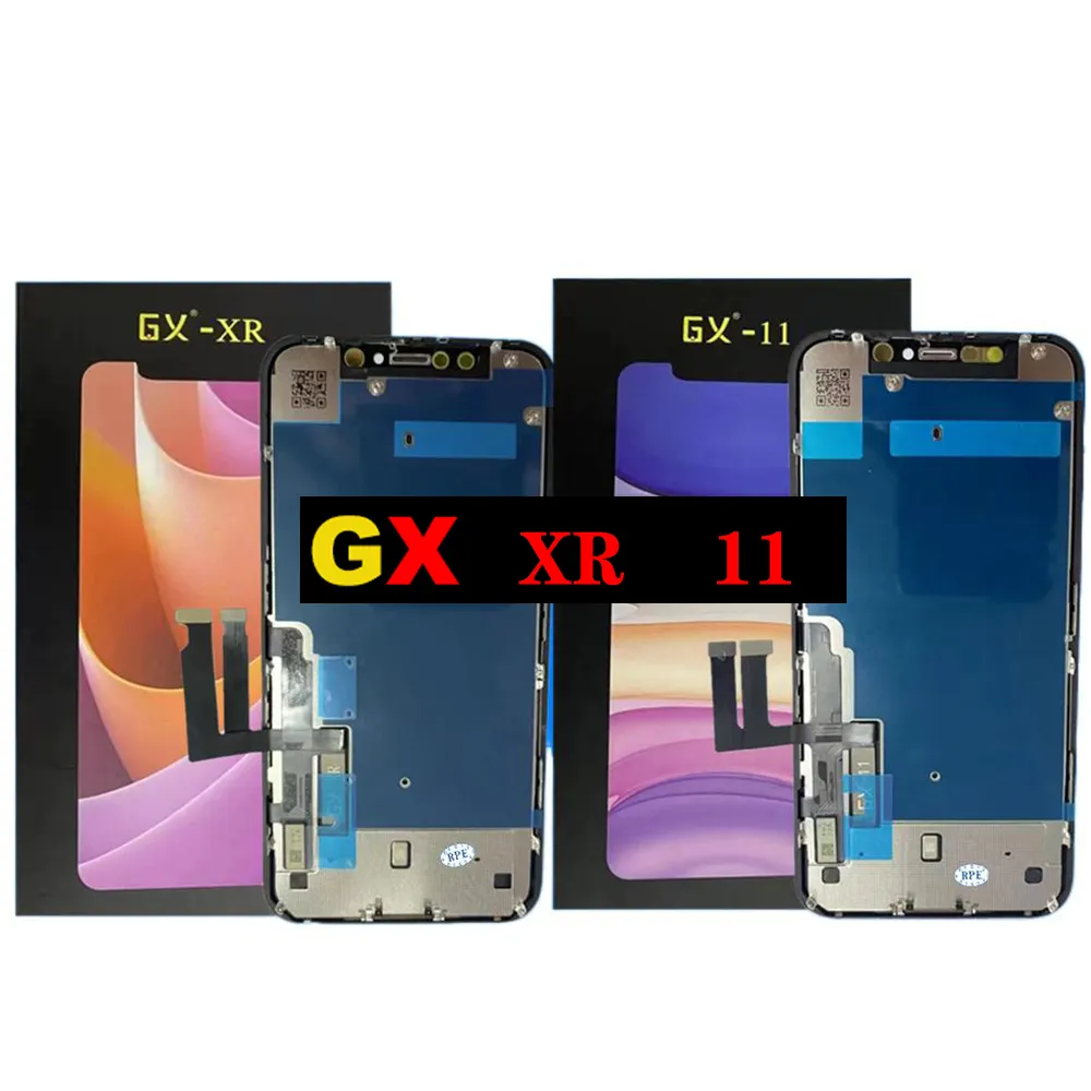 עבור iphone 11 GX lcd מסך GX עבור iphone x xs xs מקסימום 11 פרו 12 פרו 13 14 lcd תצוגה עבור iphone XR GX תצוגה