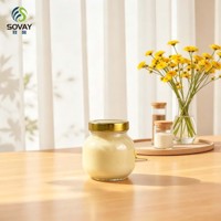 Pot de conserve rond à profil bas de 180 ml, récipient vide à couvercle vissé pour mini-produits marinés, rangement domestique de bureau
