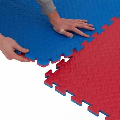 Sansd Reversible Gym Carpet Kickboxing Taekwondo Eva Foam Tatami Puzzle Mat Esteras de artes marciales