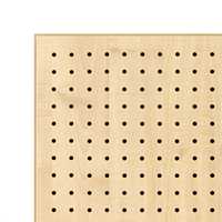 Placage de vernis perforé Studio Panneau acoustique MDF en bois