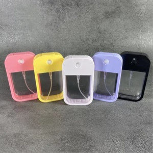 Square Keychain Silicone <b>Spray</b> Bottle with Box Portable Lanyard Plastic Refillable Travel Bottle - Product Image 2