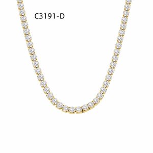 สร้อยคอแฟชั่นเซอร์โคเนีย C3191 สำหรับผู้หญิงเครื่องประดับคุณภาพสูง - Product Image 2