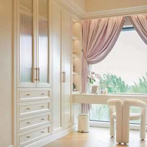 Série crème de luxe légère française, sensation haut de gamme, dressing, chambre à coucher, armoire - Product Image 5