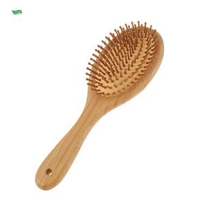 Spazzola per Capelli in Legno di Bambù 100% Naturale OEM Professionale per Donne, Districante, Massaggiante per il Cuoio Capelluto, Ecologica con Setole Morbide - Product Image 3