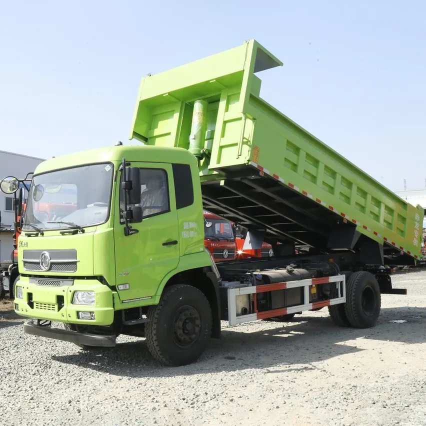 Dongfeng truk sampah 4x2 kapasitas kargo 10 ton mesin Diesel 2cummins 10hp tipe LHD