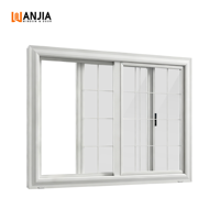 Ventanas Corredizas de Seguridad Residenciales de PVC con Doble Acristalamiento y Diseño de Rejilla Resistente a Huracanes