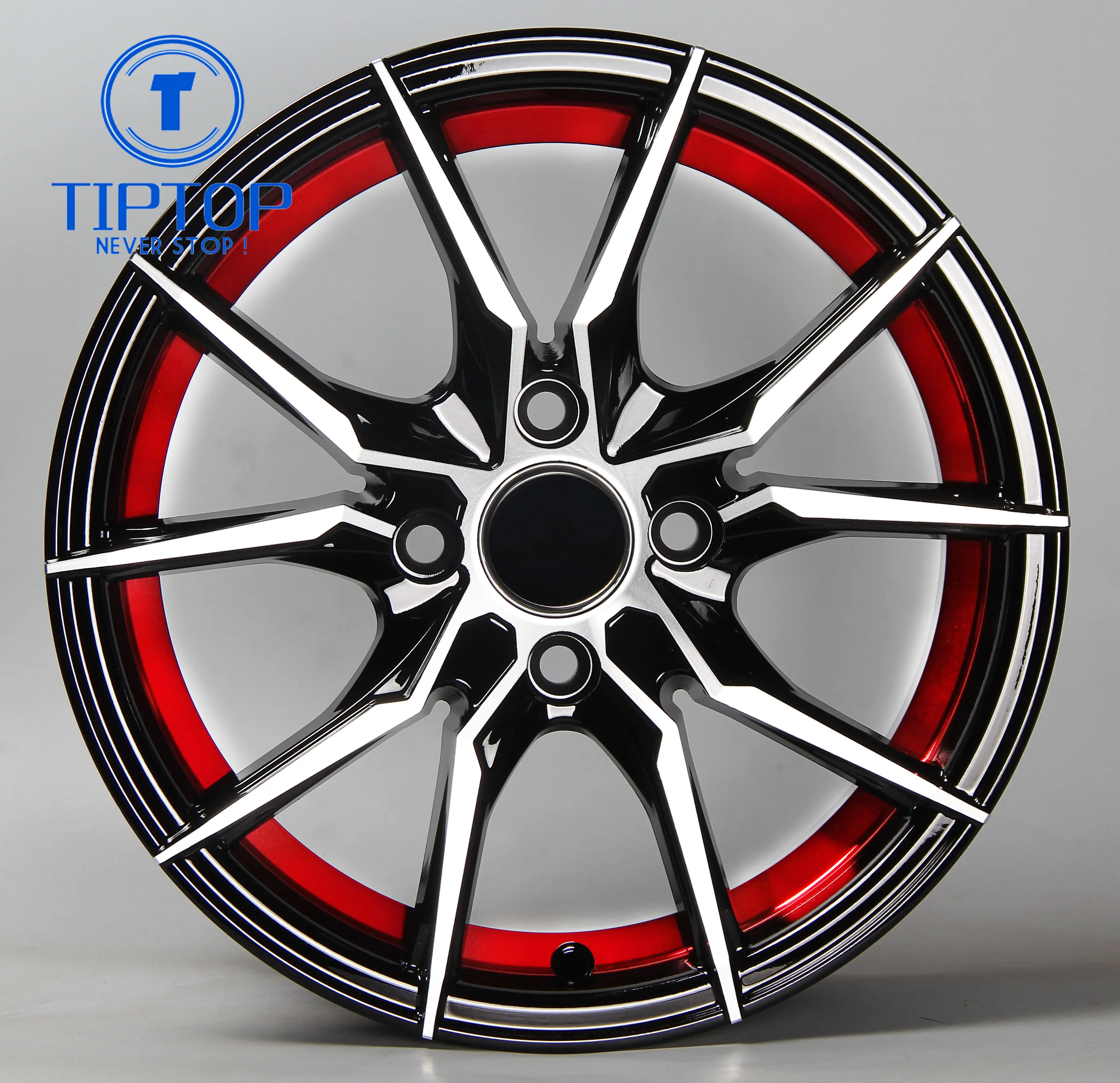 Новый дизайн, колеса atv 16x7,0 дюймов с красным/синим подрезанным черным корпусом, Лидер продаж, литые диски