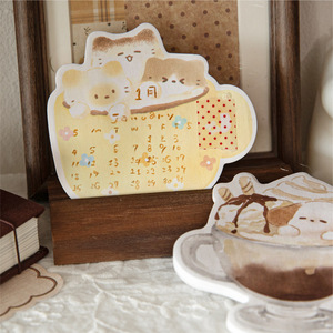 30 Foglietti Adesivi per Confezione, Serie Amici in Schiuma Lattea, Forme Adorabili e Motivi Creativi per Studenti e Ufficio - Product Image 4