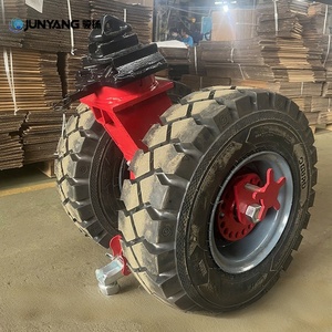 Roulettes pivotantes en caoutchouc et acier de haute qualité, 9 tonnes, avec roulement à billes, diamètre de roue 550 mm, pour le transport de conteneurs - Product Image 5