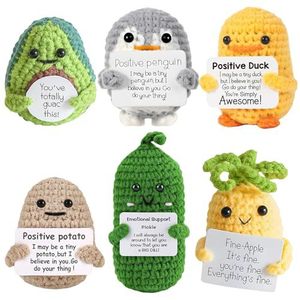CHANGXU CRAFT Whole Sale Funny Positive Potato Hand-crocheted Doll New Kawaii Positive Potato Toys Textile Handicrafts