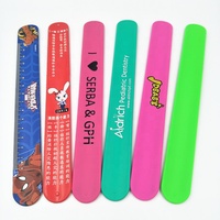 OEM ODM Customized Silicone Rubber Kids Slap Bracelets Flexible Self-Rolling Silicone Rubber Wristwear Wristbands Manufacturer