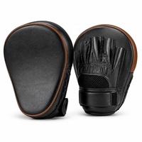 Guantes de Boxeo (1 Par) 24x18cm, Cuero de Microfibra, Espuma EVA, Diseño Curvo, Malla Transpirable, Correa de Velcro para Muñeca, Almohadillas de Golpeo