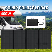 Panneau solaire portable pliable 200W 400W 450W Sac de stockage d'énergie pour alimentation de démarrage de camping-car/yacht Banques d'alimentation et centrale électrique
