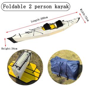 Canoa Deportiva Estable para Lago o Río, <span class=keywords><strong>Oru</strong></span> de 2 Plazas, Kayak Plegable para Viajes Recreativos, Paseos de un Día y Picnic - Product Image 2