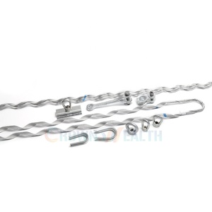 Abrazadera de tensión de suspensión de acero galvanizado preformada para cable de fibra óptica ADSS - Product Image 2
