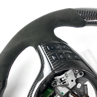 Accessoires d'intérieur de voiture Volant en cuir personnalisé en fibre de carbone pour BMW M3 E46 E39 E53 330 325