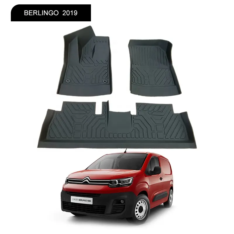 Accessoires de voiture TPE Tapis de voiture imperméable Hot Selling Easy Clean TPE Tapis de sol de voiture pour Berlingo 2019