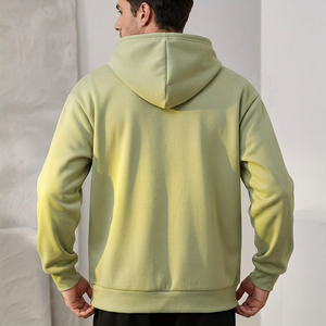 Men's Olive Green <b>Spray</b> Printed Pullover Hoodie Oversized Fit Regular Sleeve Casual Sweatshirt Breathable French Terry Winter - Product Image 6