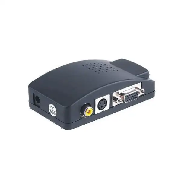 Convertidor de vídeo rgb compatible con PAL/NTSC/SECAM, mejor precio, bnc, rca, av, s-video a vga