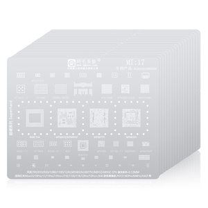 Amaoe DIY 0.12mm Acier Grillage pour Reballing BGA pour Série 6/4/5/Redmi Note/<span class=keywords><strong>2</strong></span>/<span class=keywords><strong>3</strong></span>/Max/<span class=keywords><strong>4X</strong></span>/Pro/5S/8/9/12 - Product Image 1