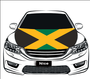 Funda Elástica para Capó de Coche con la Bandera Nacional de Nigeria, Cubierta Decorativa para Capó de Motor para Exhibiciones de Automóviles - Product Image 4