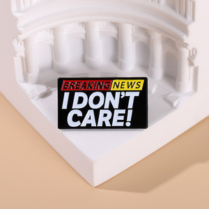 Broche Creativo de Geometría Inglesa, <span class=keywords><strong>Noticias</strong></span> Impactantes, No Me Interesa la Ropa, Accesorios, Medallas Conmemorativas, <span class=keywords><strong>Divertidas</strong></span> Insignias Metálicas - Product Image 2