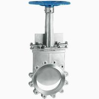Vanne à guillotine TOT PN10 DN300 12 pouces, corps en CF8, acier inoxydable, vanne à guillotine à sens unique, vanne à guillotine de type couteau