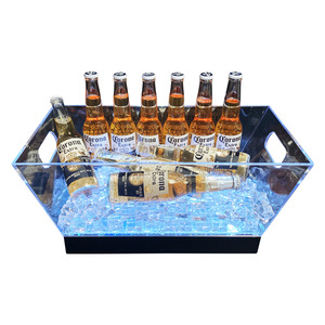 ถังน้ำแข็งอะคริลิคทรงสี่เหลี่ยมพร้อมไฟ LED สำหรับปาร์ตี้ บาร์ KTV - Product Image 5