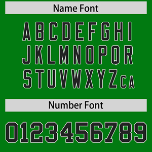 เสื้อฟุตบอลธงชาติแบบสองสี ตัดเย็บตามสั่ง สีเขียวเคลลี่ ดำ  พร้อมชื่อและหมายเลขส่วนตัว - Product Image 3