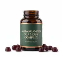 Gummies véganes sans sucre à l'ashwagandha, aux baies mélangées, au shilajit, à la mousse de mer et à l'huile de nigelle, 5000mg, marque privée OEM