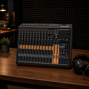 Console di Mixaggio Professionale con Doppio Effetto di Riverbero Digitale 99DSP, Monitoraggio Indipendente a Canale Singolo - Product Image 2