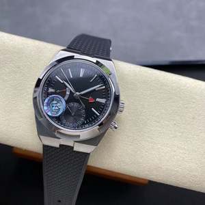 Montre de luxe haut de gamme en acier inoxydable, style professionnel, simple, avec calendrier à aiguilles, mouvement mécanique, verre saphir, 30 bars - Product Image 4