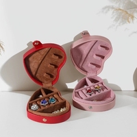 Leder Mini Tragbare Schmuckbox für Mädchen - Multifunktionale Aufbewahrung mit Umweltfreundlichem Design für Vatertag & Hochzeitsgeschenke