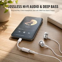 Adaptateur audio USB certifié CE, prix d'usine, vente flash, câble adaptateur 8 broches vers 3,5 mm femelle pour iPhone et écouteurs