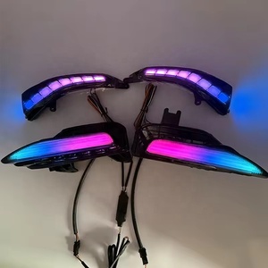 ไฟเลี้ยวแบบเรียงลำดับ RGB LED สำหรับกระจกมองข้าง 2 ชิ้น ไฟวิ่งกลางวันสำหรับ Infiniti Q50 Q60 ปี 2014-2022 - Product Image 1